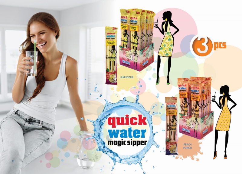 Quick Water varázs szívószál